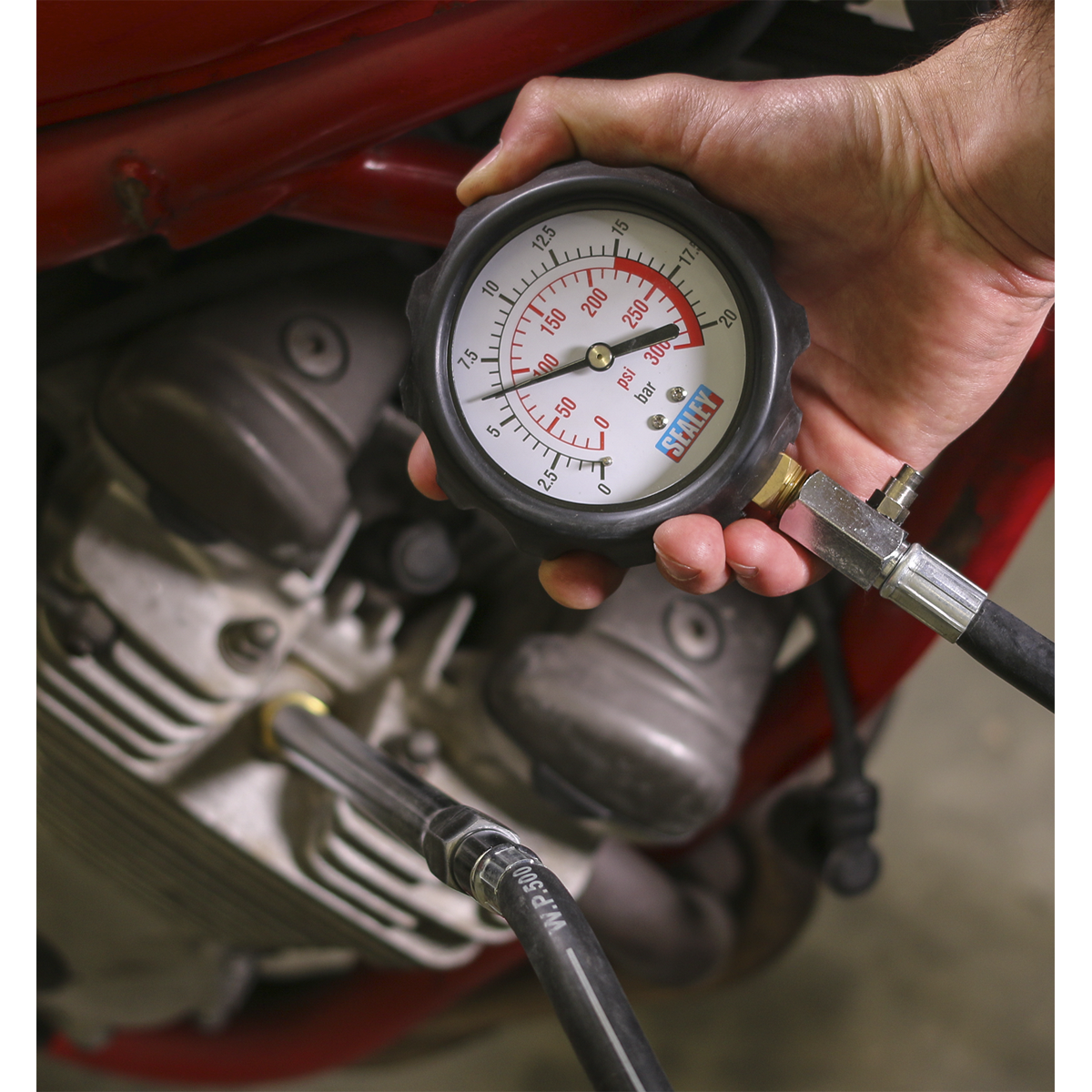 Petrol Compression Tester Deluxe Kit 6pc