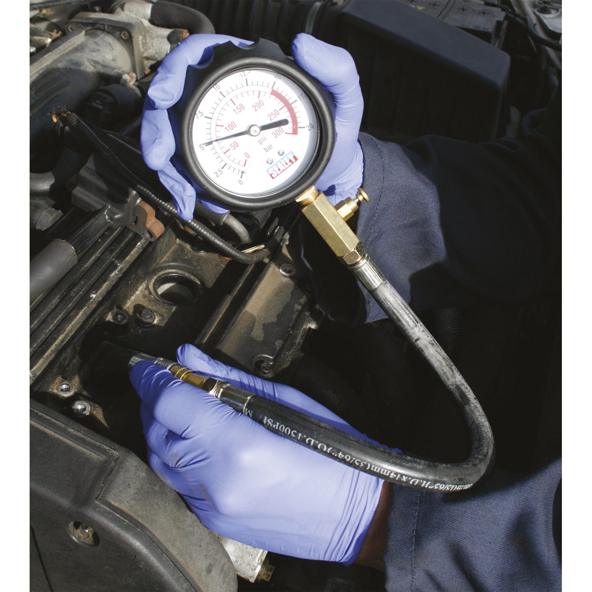 Petrol Compression Tester Deluxe Kit 6pc