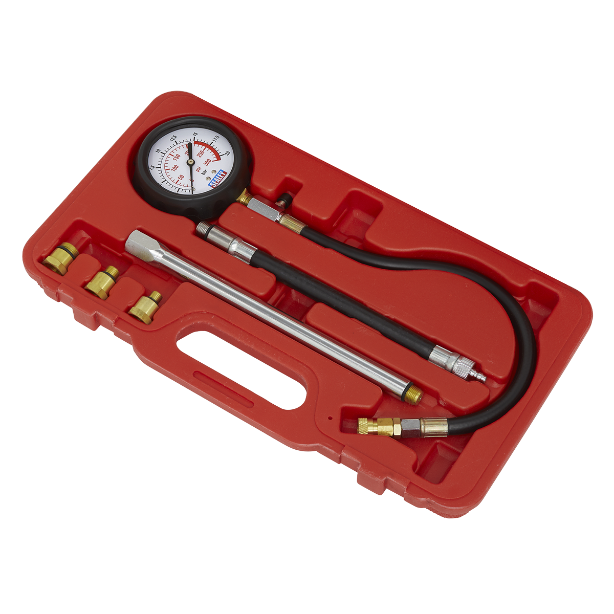 Petrol Compression Tester Deluxe Kit 6pc