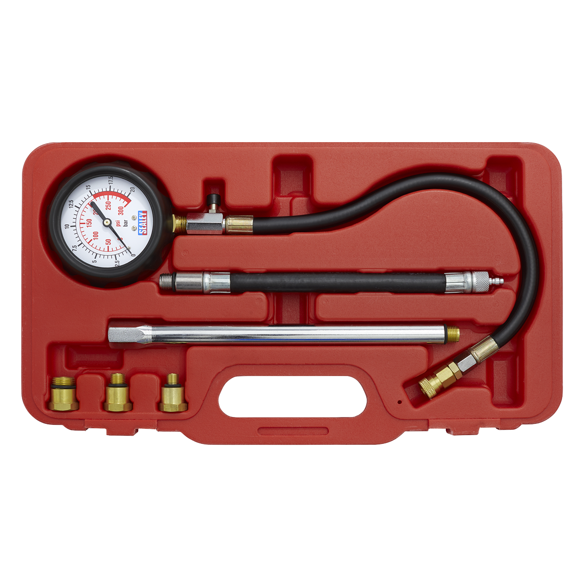 Petrol Compression Tester Deluxe Kit 6pc