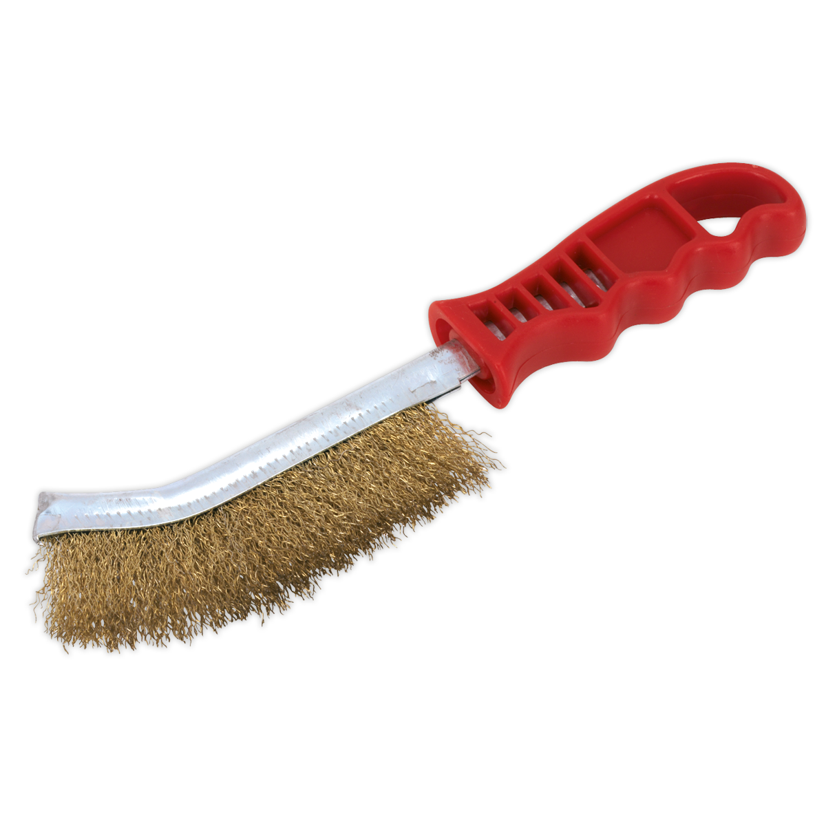 Wire Brush Brassed Steel Plastic Handle - Display Box of 24