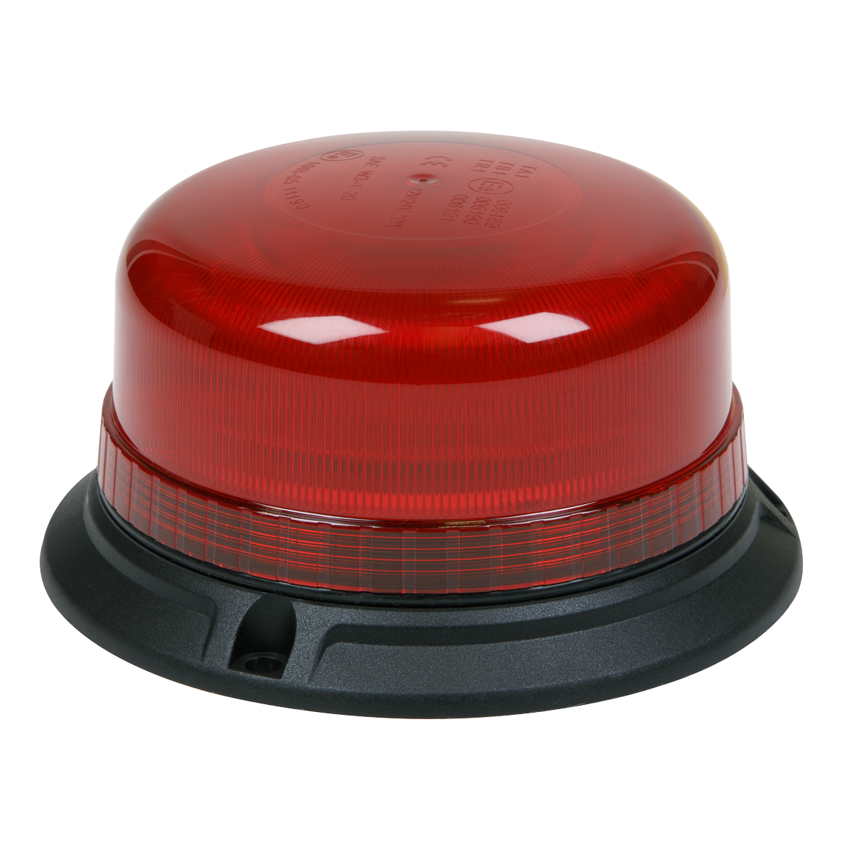 Warning Beacon with Bolt Fixing 3 x 6.5mm SMD LED 12/24V - Red