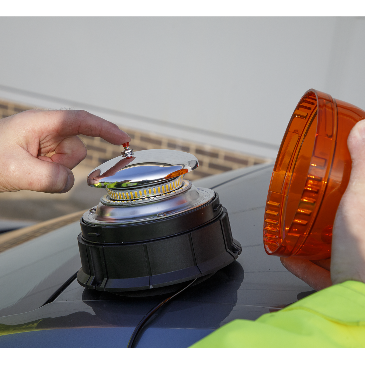 Warning Beacon with Magnetic Base 20W SMD LED 12/24V