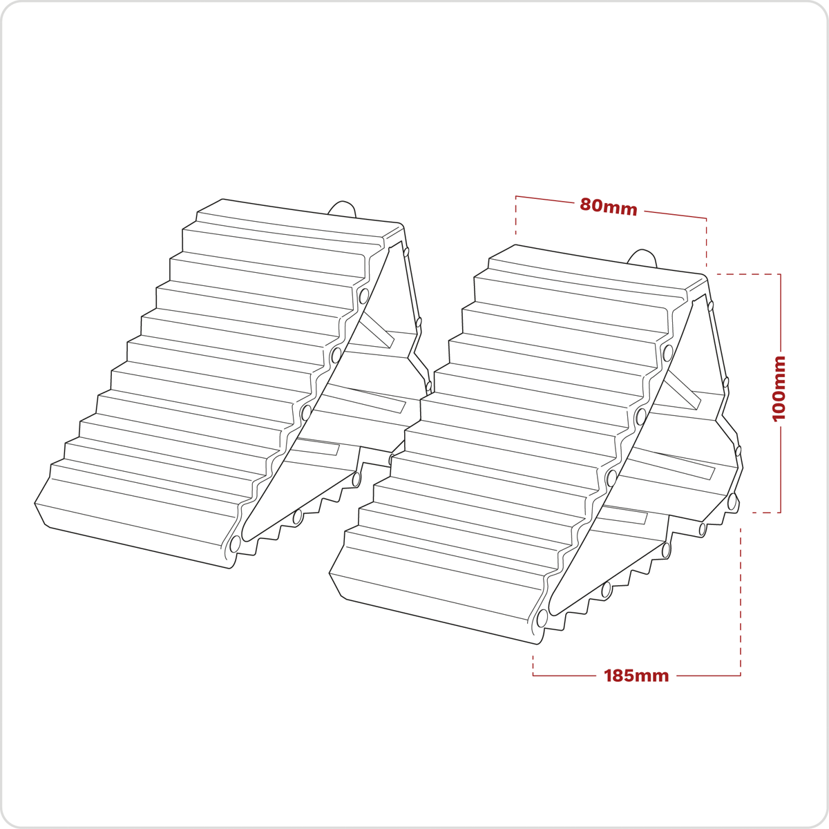 Composite Wheel Chocks - Pair
