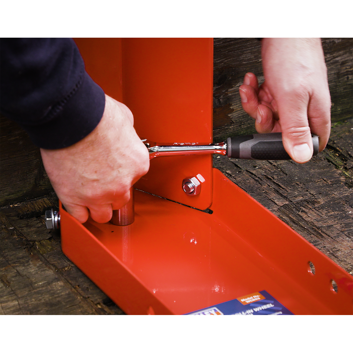 Bolt Down Motorcycle Roll-in Wheel Clamp
