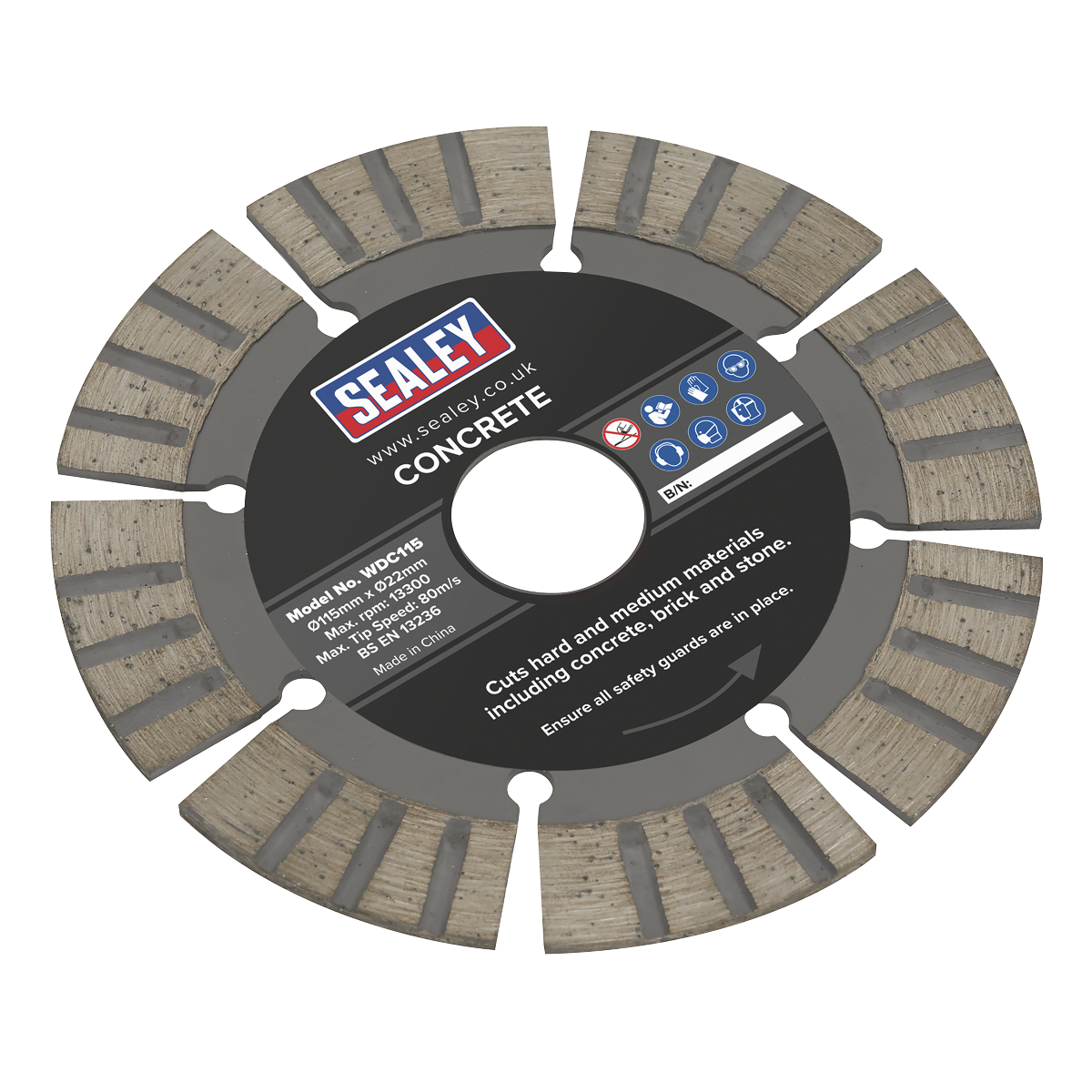 Wet/Dry Use Diamond Blade for Concrete Cutting 115mm