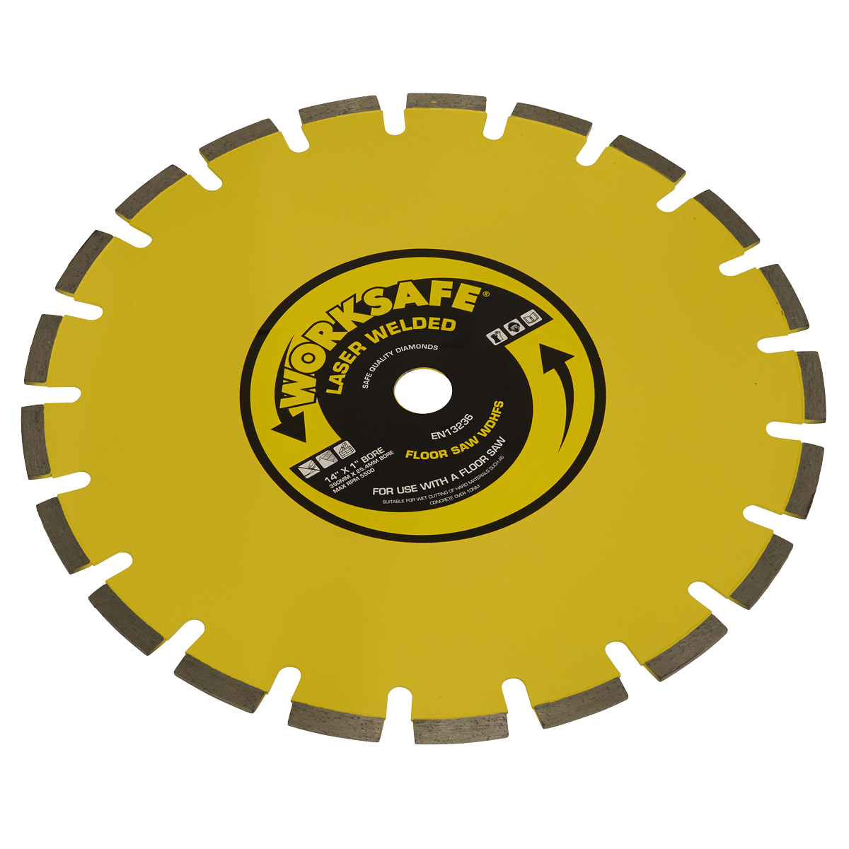 Worksafe® Diamond Blade Floor Saw (Hard) 350 x 25mm
