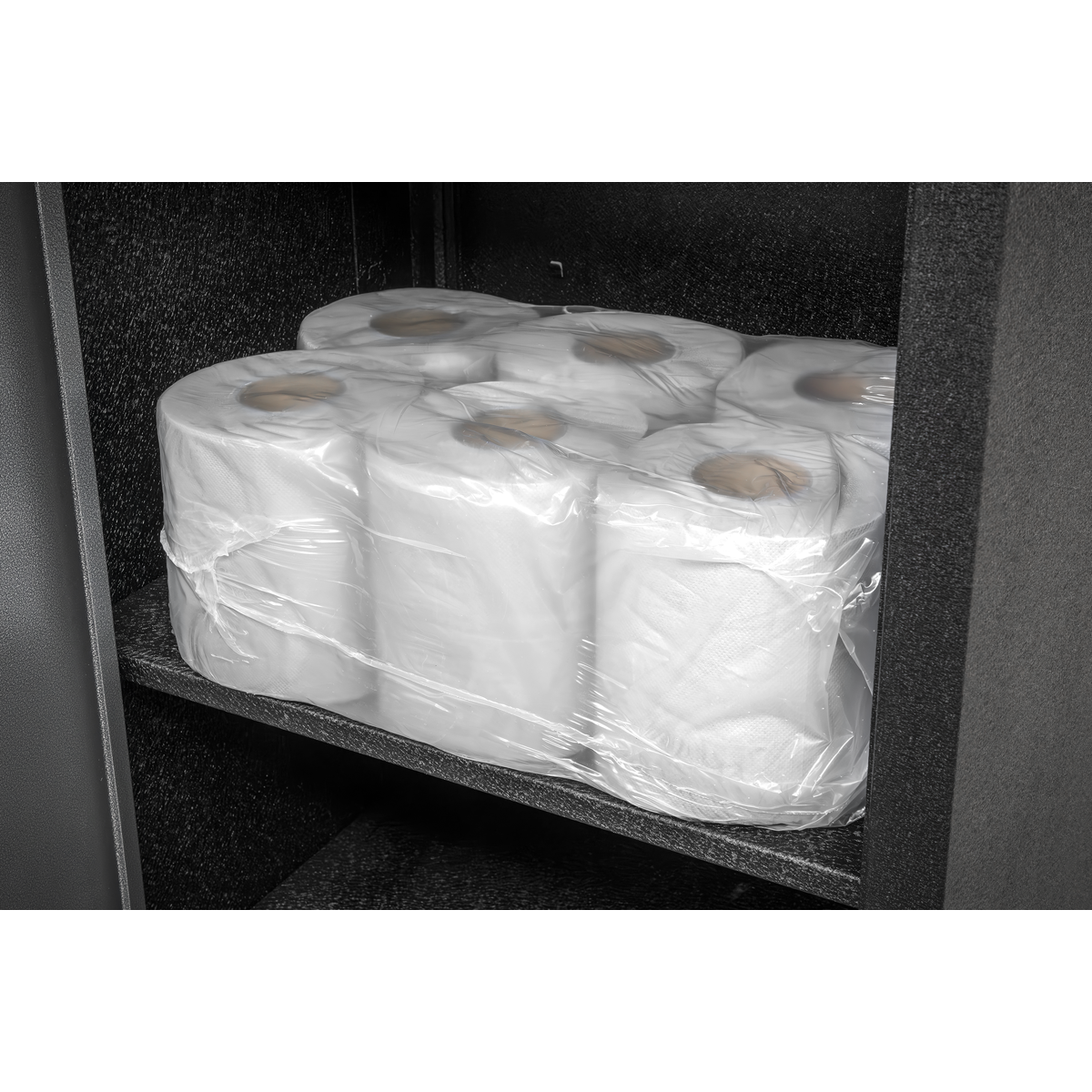 2-Ply Embossed White Paper Roll 60m - Pack of 6