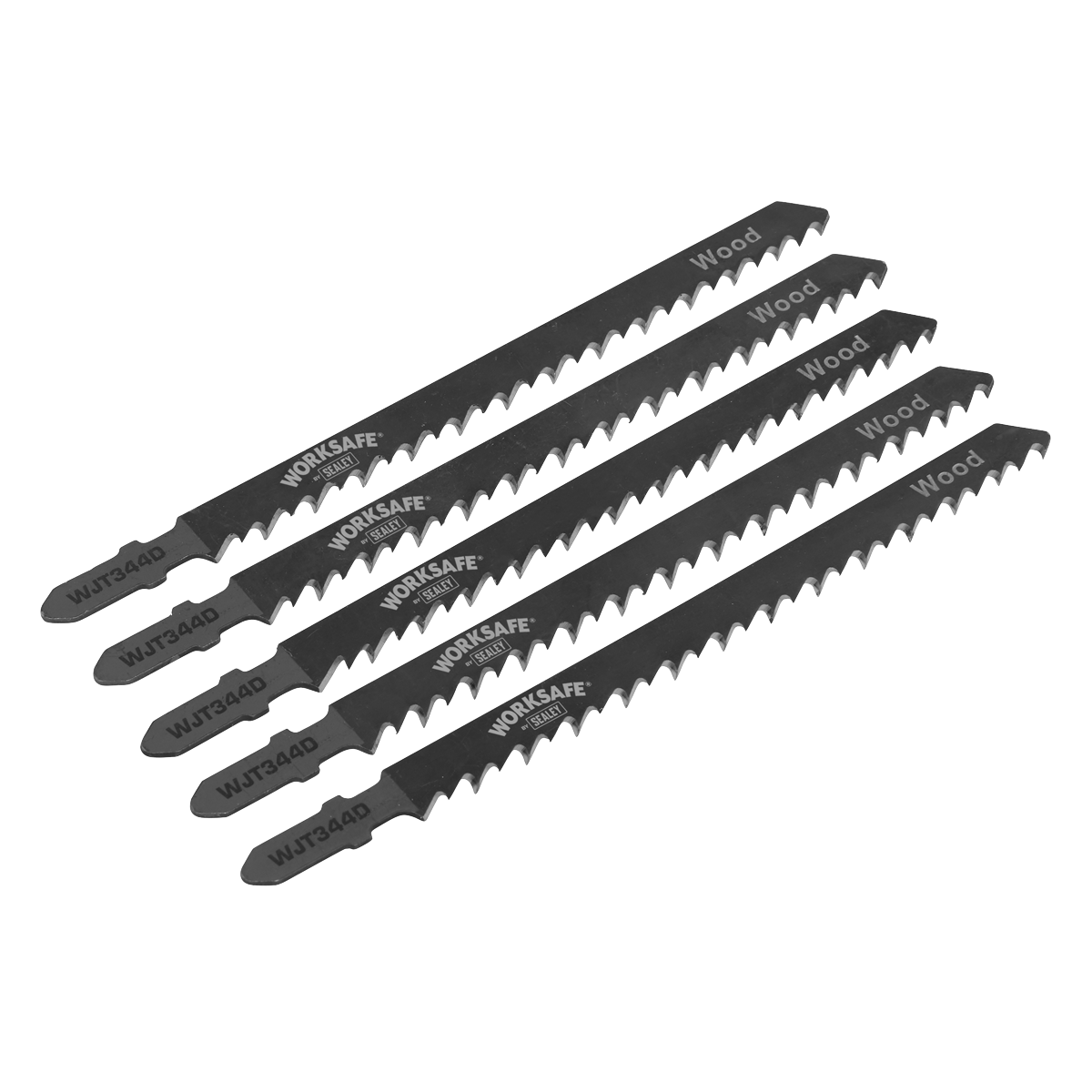 Worksafe® Jigsaw Blade for Wood 105mm 6tpi - Pack of 5