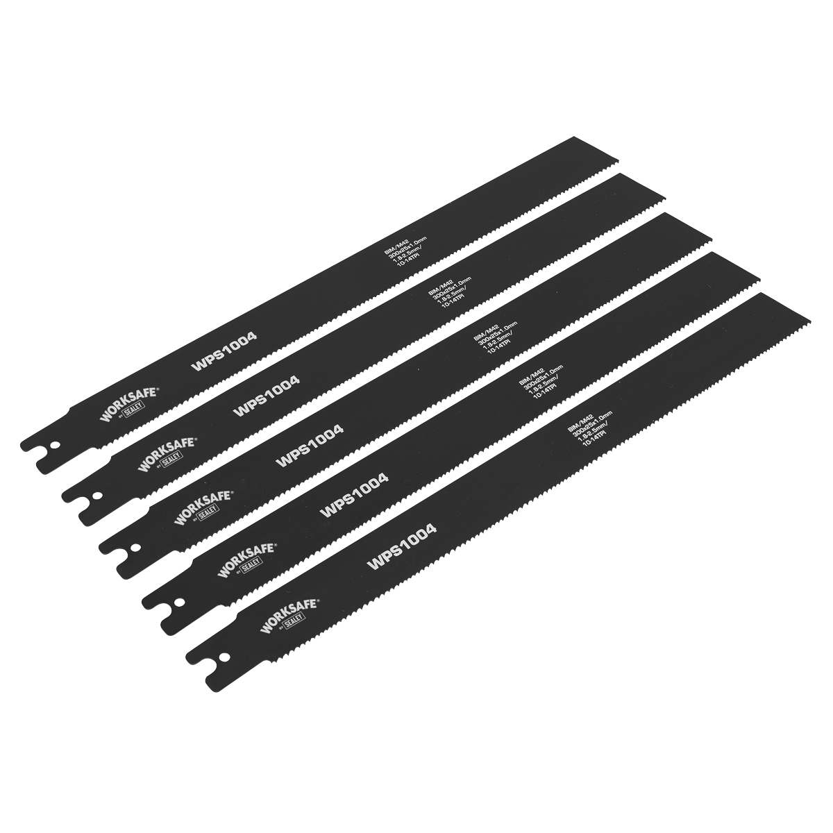 Worksafe® Pipe Saw Blade 300 x 25 x 1mm 10-14tpi - Pack of 5
