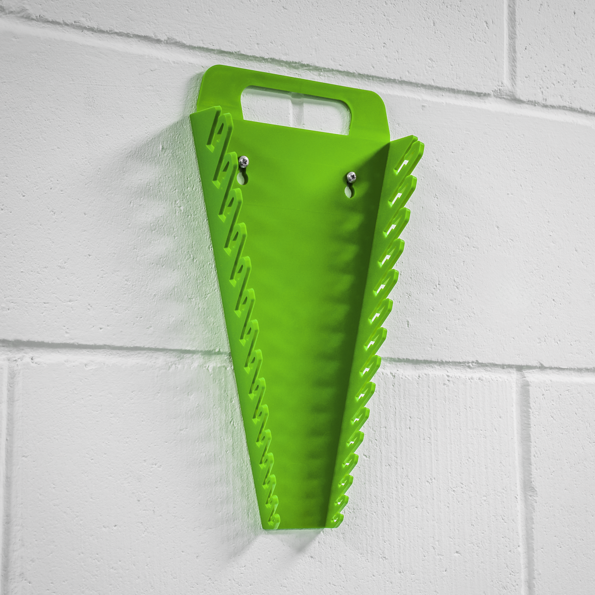 Premier Spanner Rack Capacity 15 Spanners - Hi-Vis Green