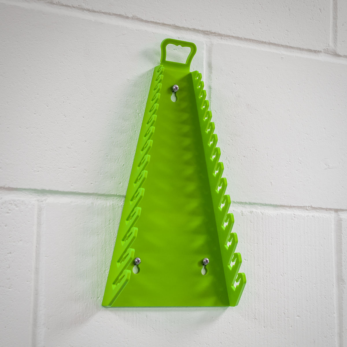 Premier Reverse Spanner Rack Capacity 15 Spanners - Hi-Vis Green