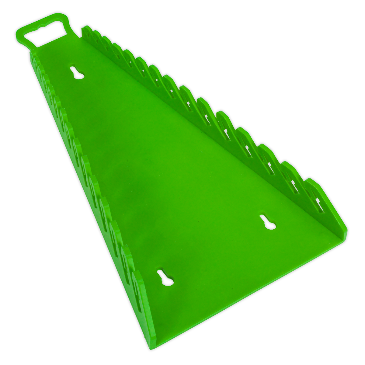 Premier Reverse Spanner Rack Capacity 15 Spanners - Hi-Vis Green