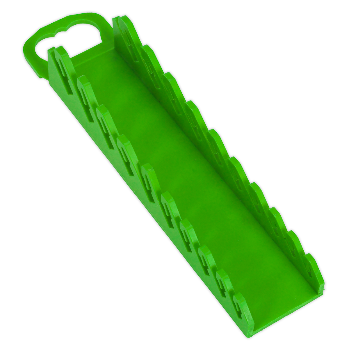 Premier Spanner Rack Capacity 10 Stubby Spanners - Hi-Vis Green