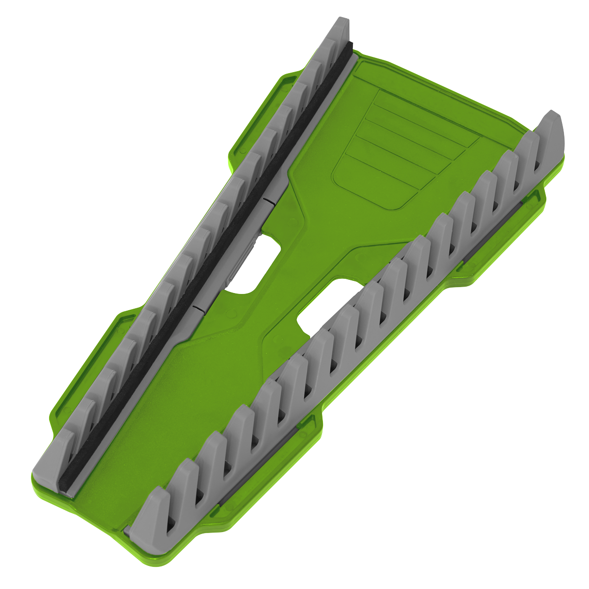 Premier Reversible Spanner Rack 16pc - Hi-Vis Green