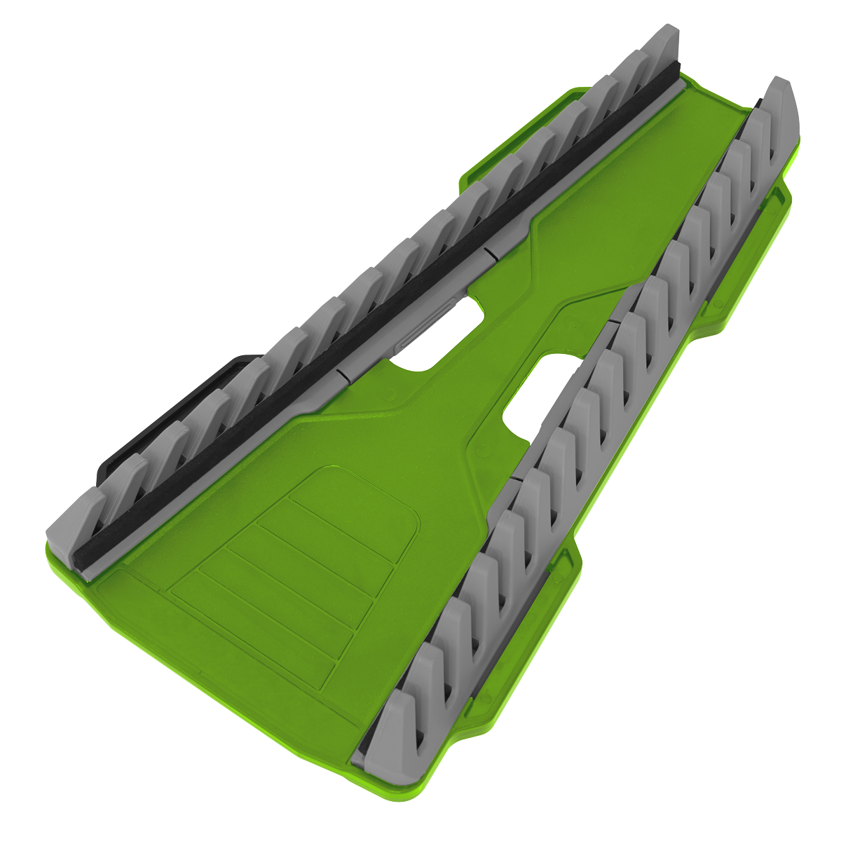 Premier Reversible Spanner Rack 16pc - Hi-Vis Green