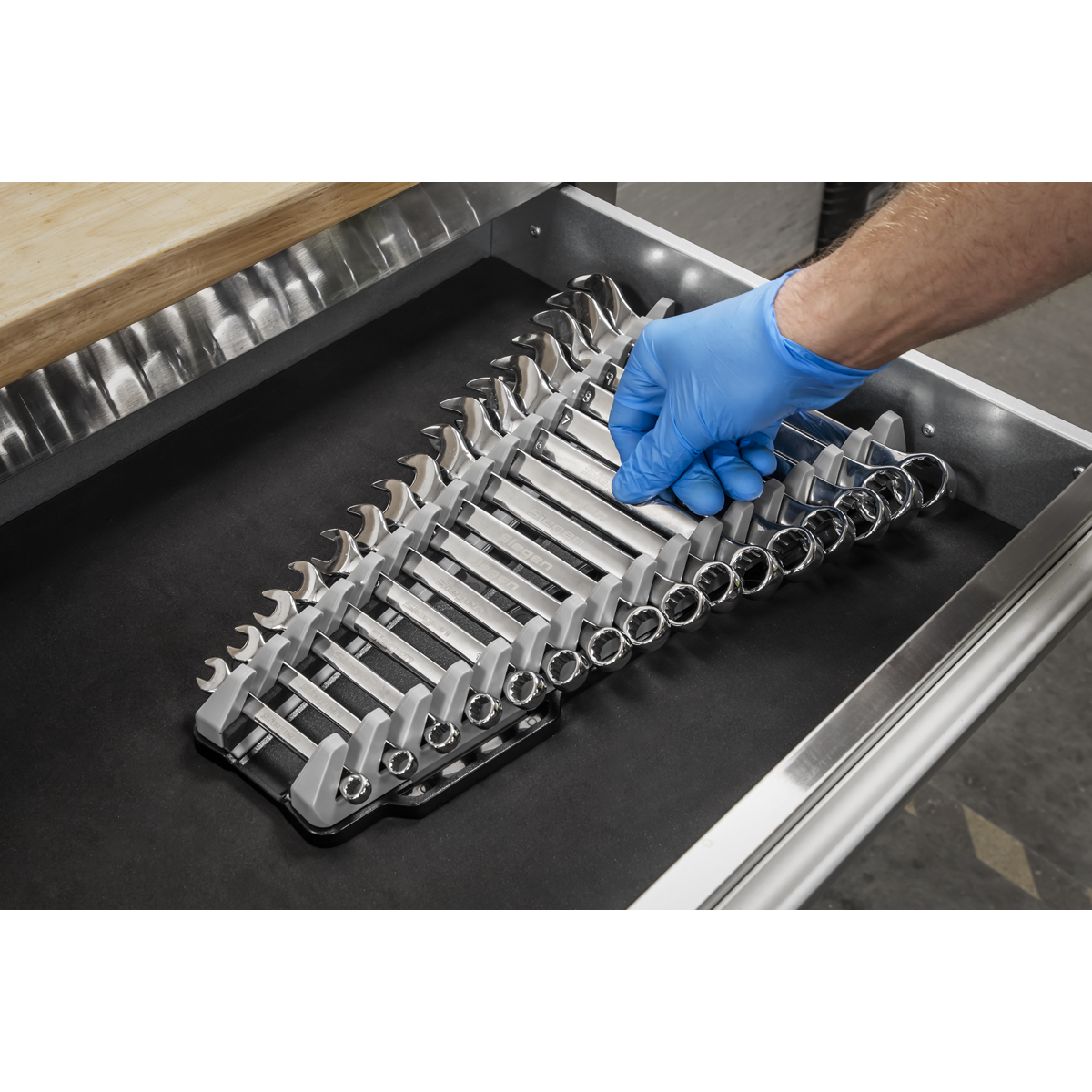 Premier Reversible Spanner Rack 16pc