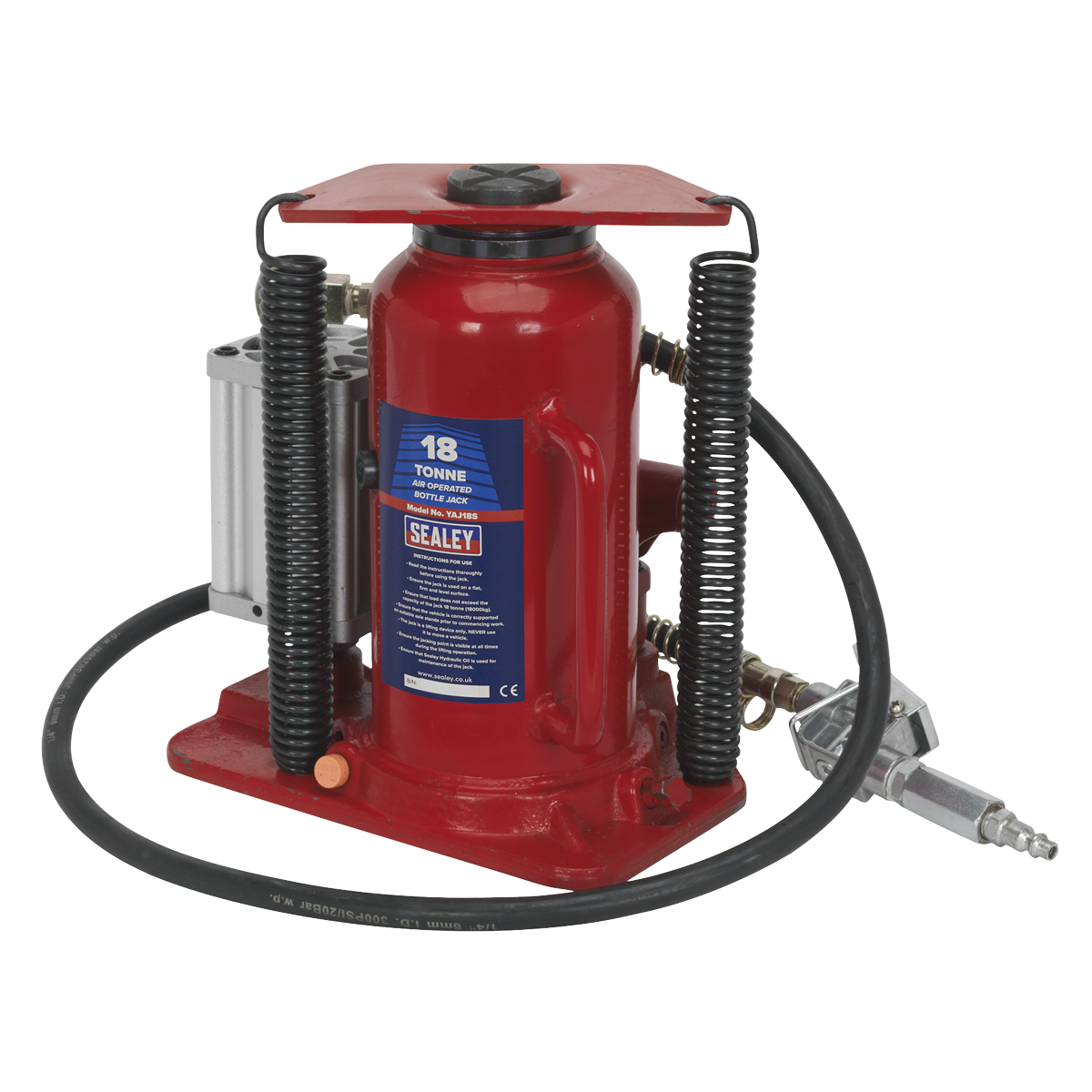 Air Operated Hydraulic Bottle Jack 18 Tonne