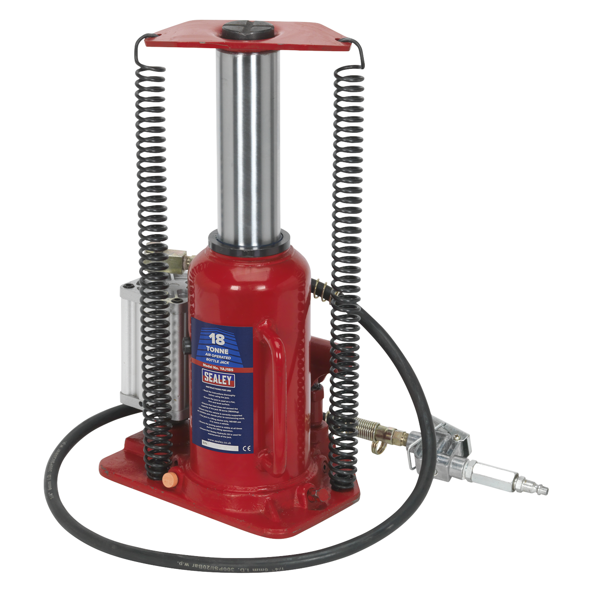 Air Operated Hydraulic Bottle Jack 18 Tonne