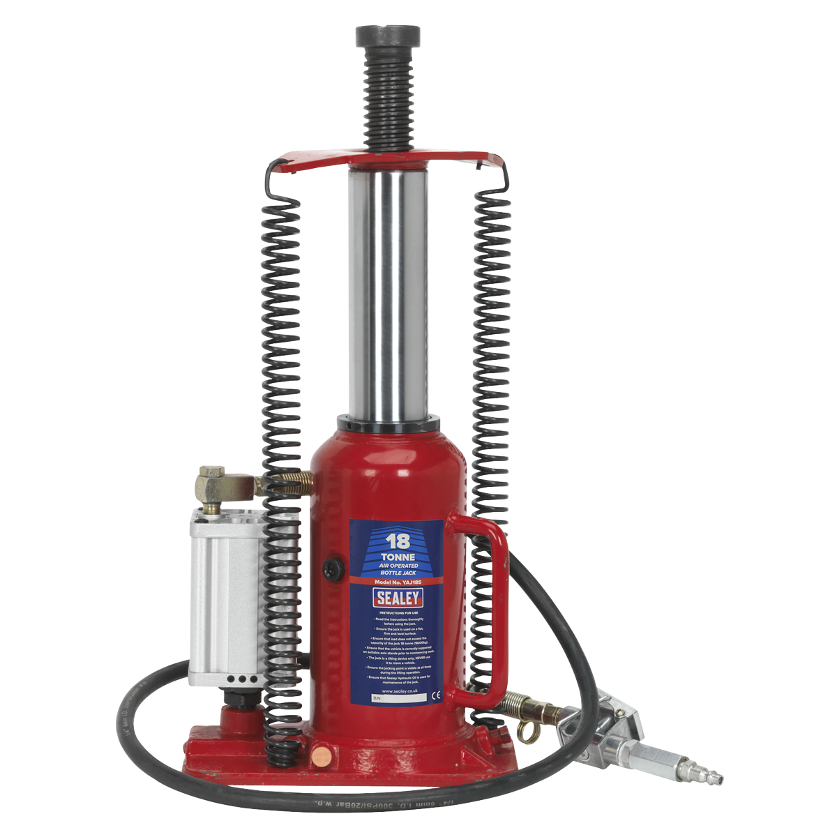 Air Operated Hydraulic Bottle Jack 18 Tonne