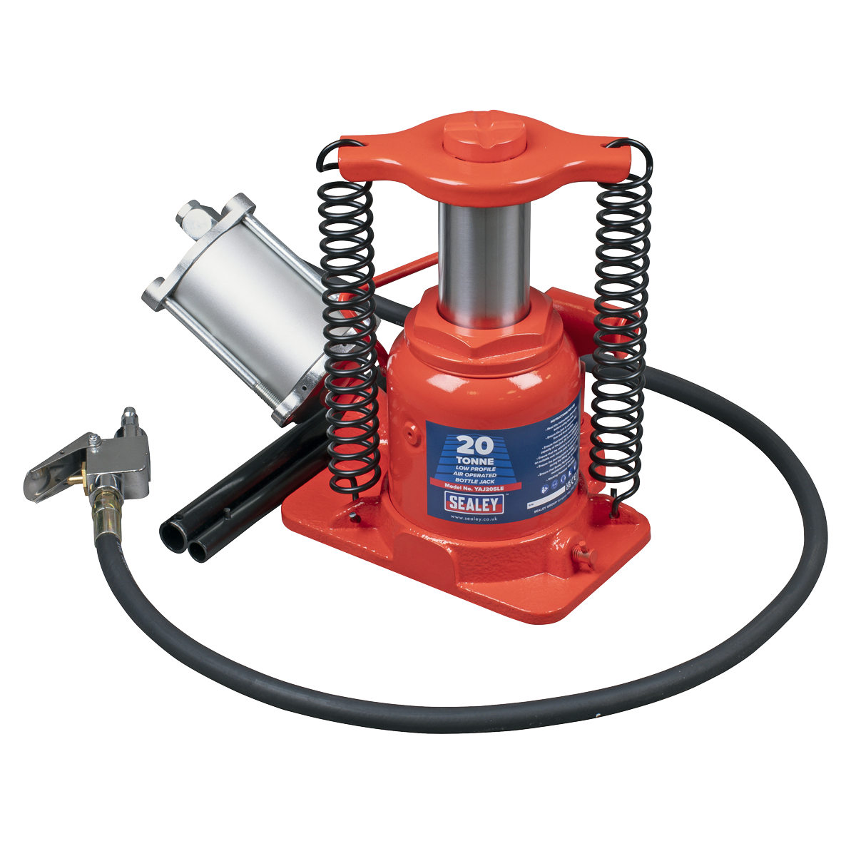 Low Profile Air Operated Hydraulic Bottle Jack 20 Tonne