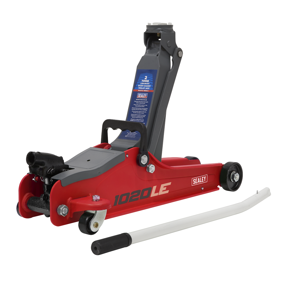 Low Entry Short Chassis Trolley Jack & Accessories Bag Combo, 2 Tonne