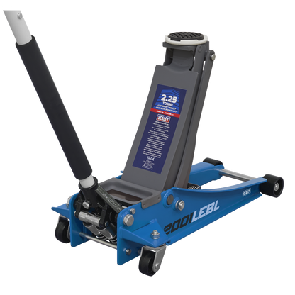 Low Profile Trolley Jack with Rocket Lift 2.25 Tonne - Blue