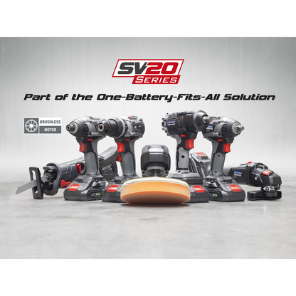 Premier SV20 Series 115mm Brushless Cordless Angle Grinder Kit 20V 4Ah - 2 Batteries