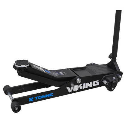 Viking Low Profile Professional Long Reach Trolley Jack with Rocket Lift 2 Tonne