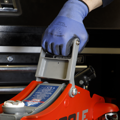 180° Handle Low Profile Short Chassis Trolley Jack 2 Tonne - Red