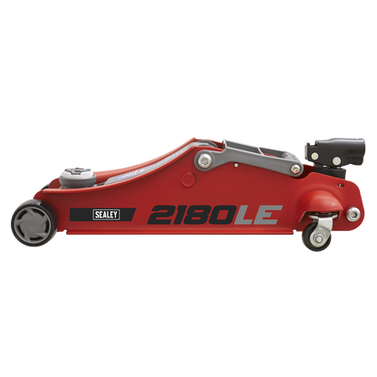 180° Handle Low Profile Short Chassis Trolley Jack 2 Tonne - Red