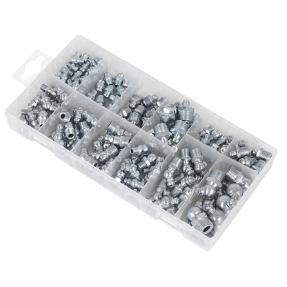 Metric/BSP/UNF Grease Nipple Assortment 130pc