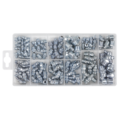 Metric/BSP/UNF Grease Nipple Assortment 130pc