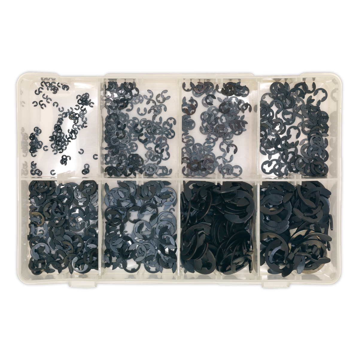 E-Clip Retainer Assortment 800pc Metric