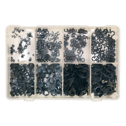 E-Clip Retainer Assortment 800pc Metric