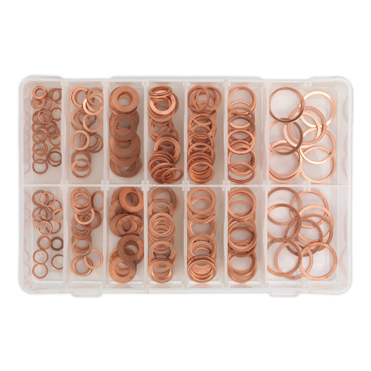 Diesel Injector Copper Washer Assortment 250pc