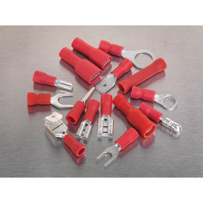 Crimp Terminal Assortment 260pc - Red