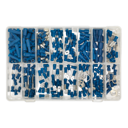 Crimp Terminal Assortment 280pc - Blue