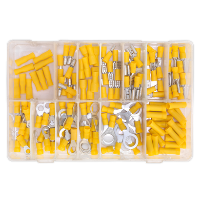 Crimp Terminal Assortment 140pc - Yellow