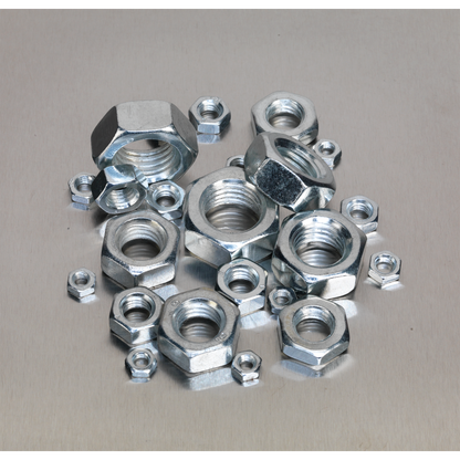 Steel Nut Assortment M4-M16 255pc
