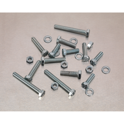 High Tensile Setscrew, Nut & Washer Assortment M5 444pc