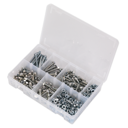 High Tensile Setscrew, Nut & Washer Assortment M6 408pc