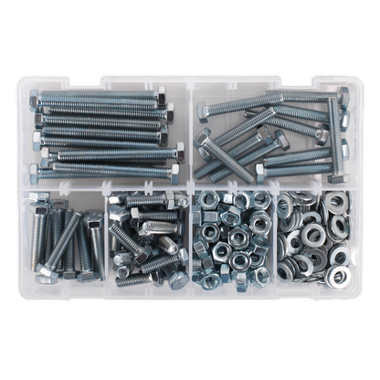 High Tensile Setscrew, Nut & Washer Assortment M8 220pc