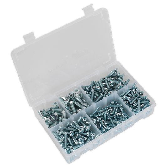 Machine Screw Assortment Countersunk & Pan Head Pozi - M5-M8 - 264pc