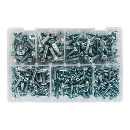Machine Screw Assortment Countersunk & Pan Head Pozi - M5-M8 - 264pc
