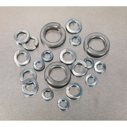 Zinc Plated Spring Washer Assortment M6-M16 1010pc - DIN 127B