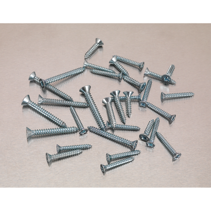 Zinc Plated Self-Tapping Countersunk Pozi Screw Assortment 510pc - DIN 7982