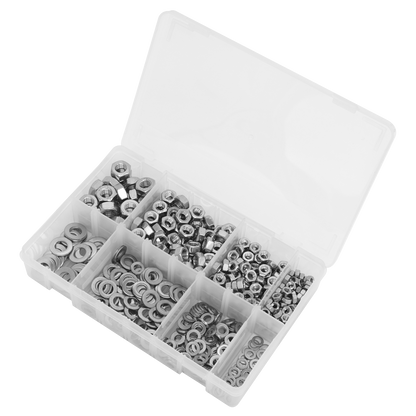 Stainless Steel Nut and Washer Assortment M5-M10 500pc