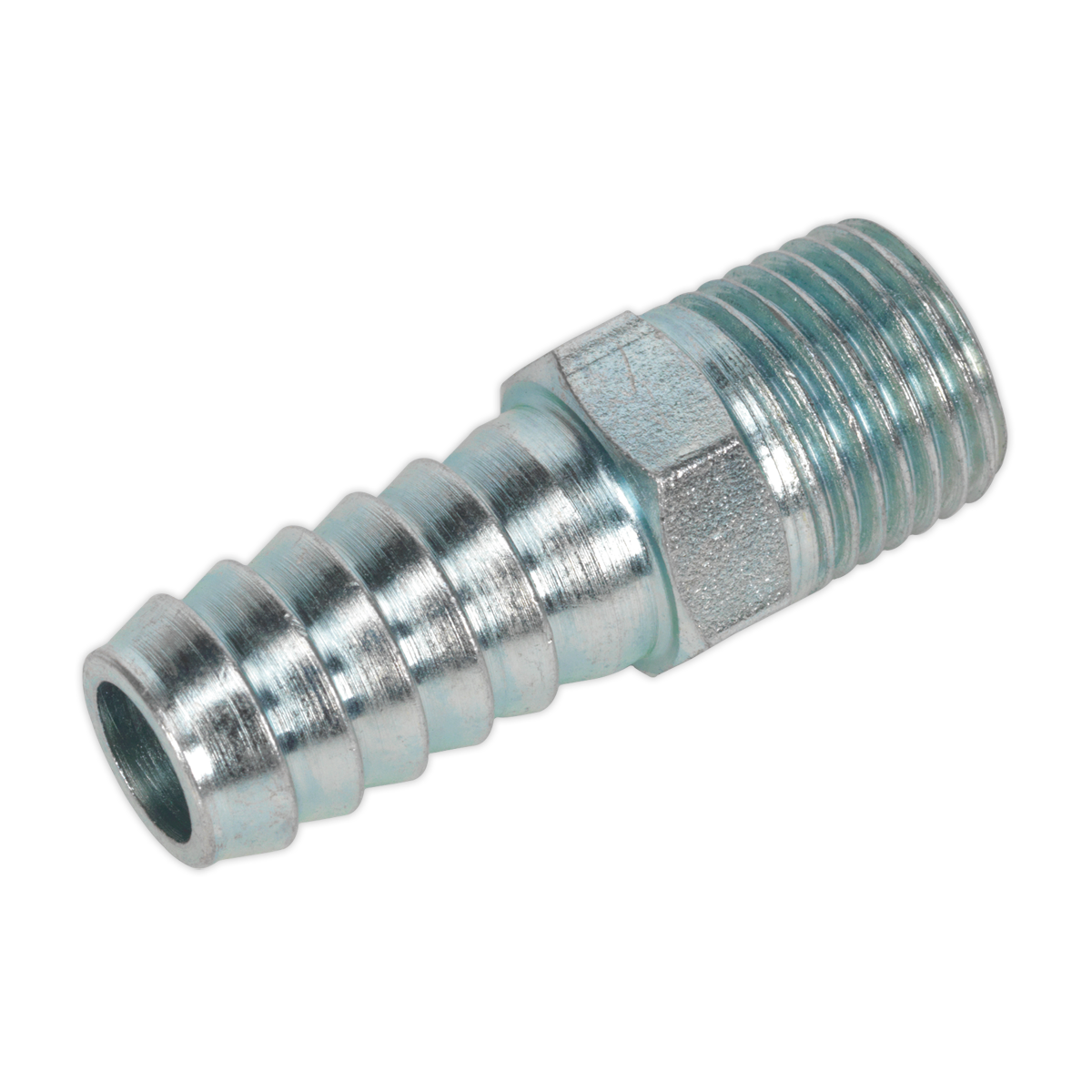 PCL Screwed Tailpiece Male 1/4"BSPT - 3/8" Hose - Pack of 5