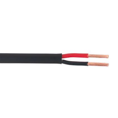 Thin Wall Flat Automotive Cable Twin 2 x 2mm² 28/0.30mm 30m - Black